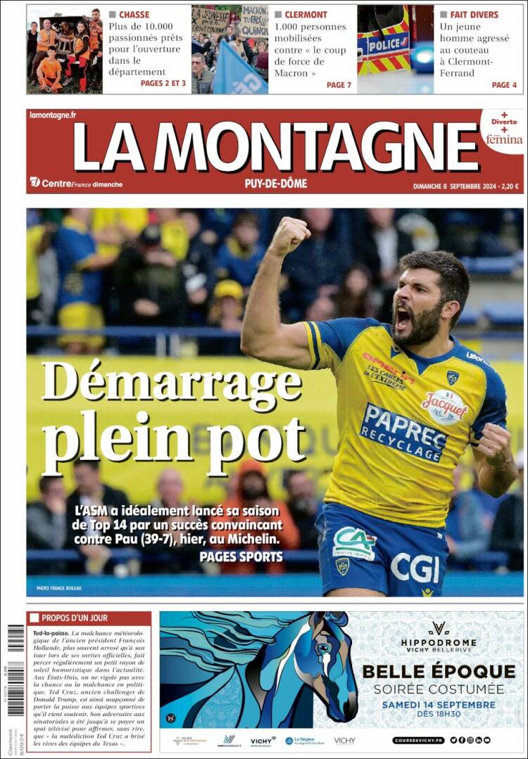 Portada de La Montagne (Francia)