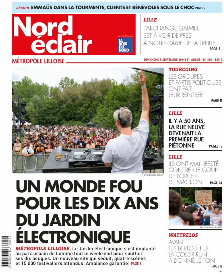 Portada de Nord Éclair (Francia)