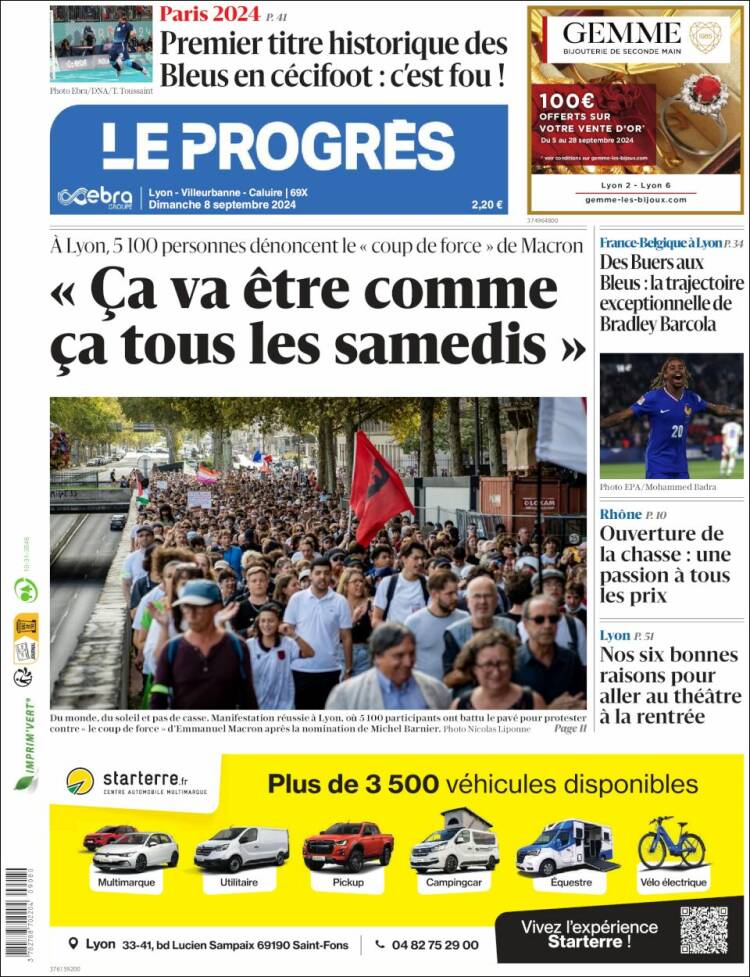 Portada de Progres de Fecamp (Francia)