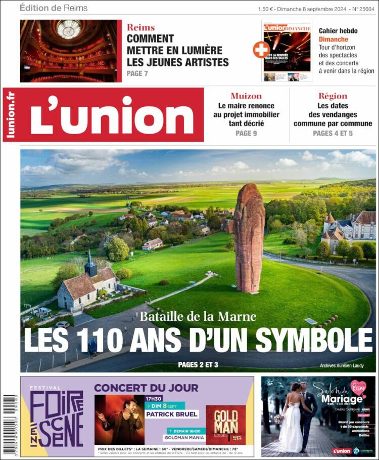 Portada de L'Union (Francia)