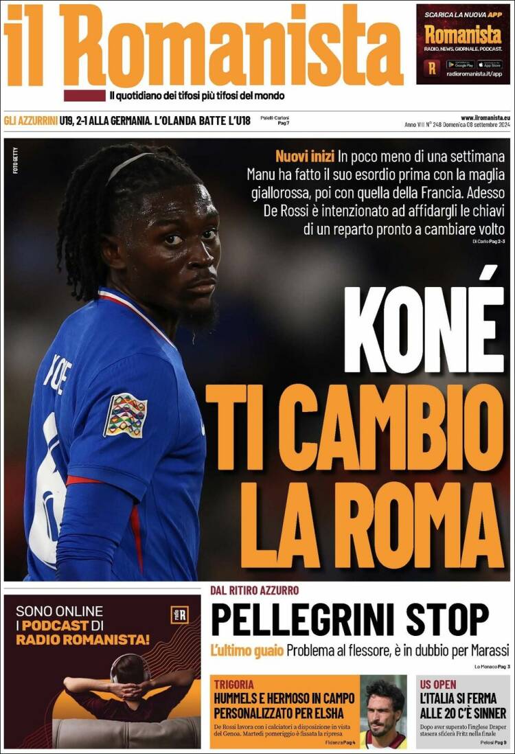 Portada de Romanista (Italia)