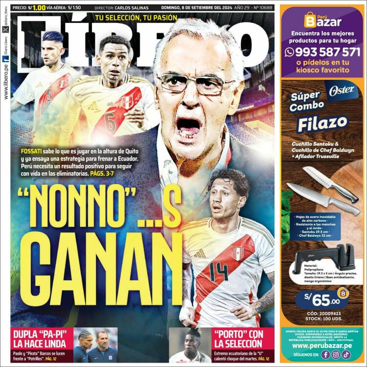 Portada de Líbero (Per&uacute;)