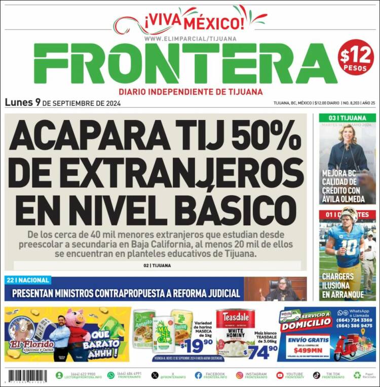 Portada de Frontera (M&eacute;xico)