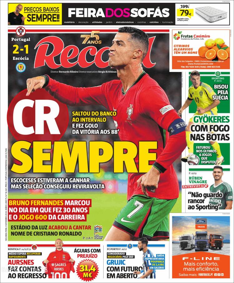 Portada de Record (Portugal)