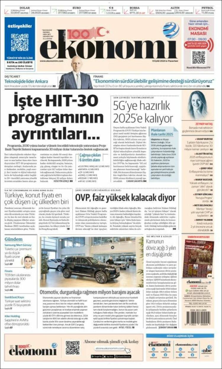 Portada de Dünya (Turqu&iacute;a)