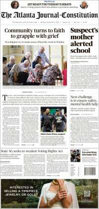 Portada de The Atlanta Journal-Constitution (USA)