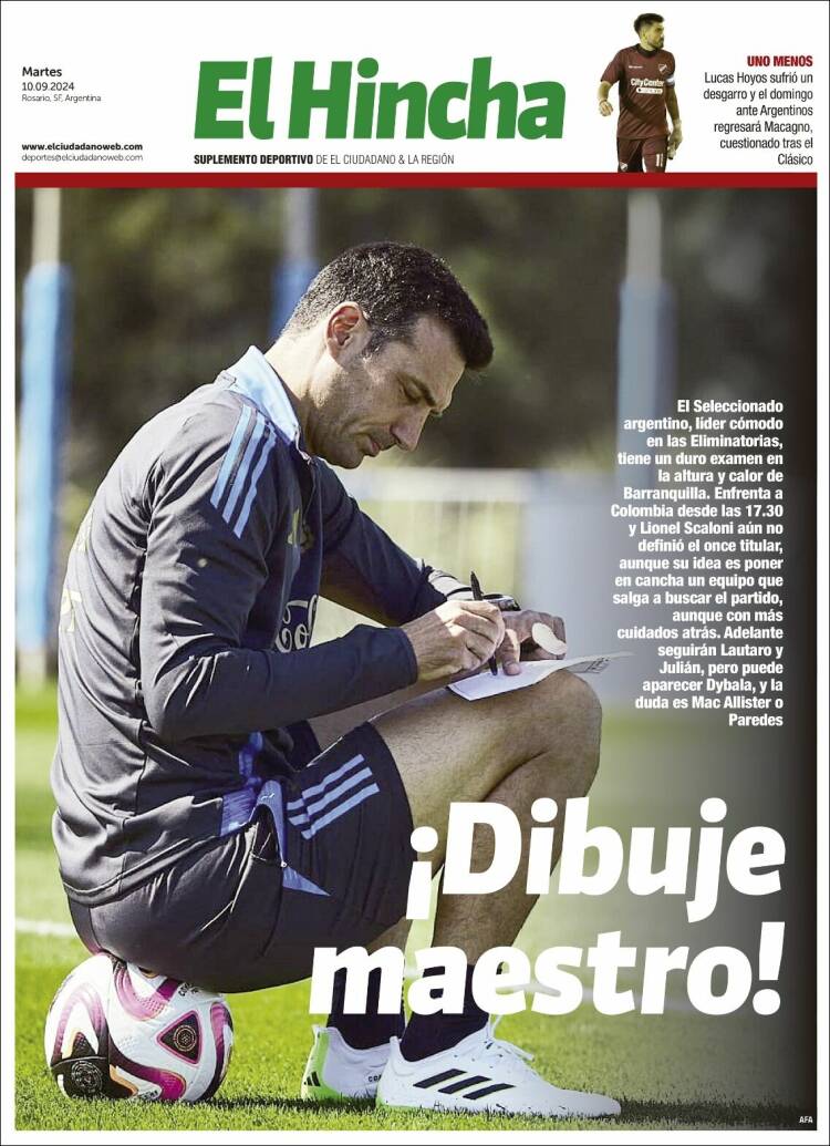 Portada de El Hincha (Argentina)