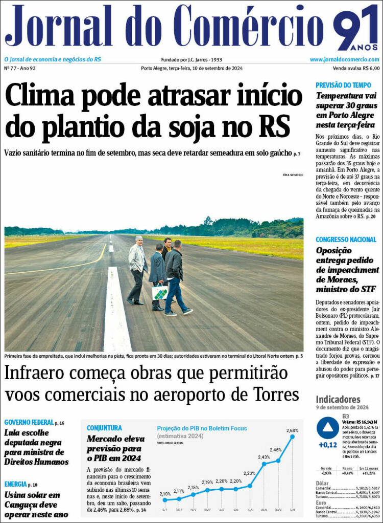 Portada de Jornal do Comércio (Brasil)