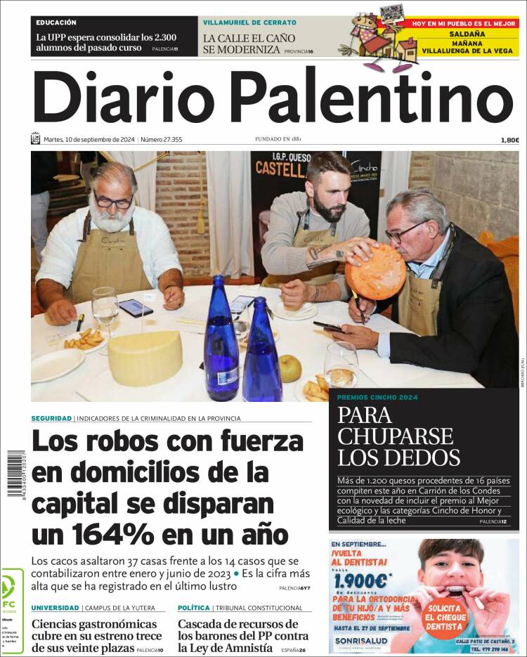 Portada de Diario Palentino (Espa&ntilde;a)