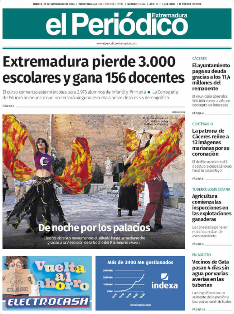 Portada de El Periódico de Extremadura (Espa&ntilde;a)