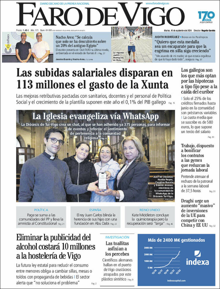 Portada de Faro de Vigo (Espa&ntilde;a)