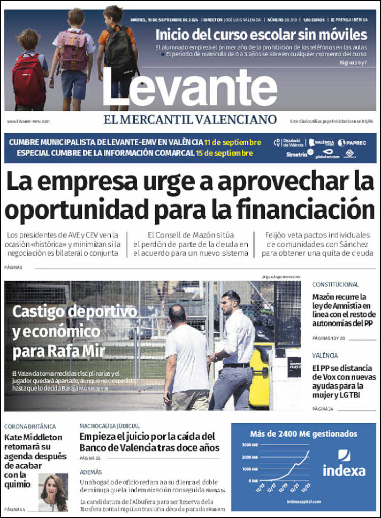 Portada de Levante (Espa&ntilde;a)
