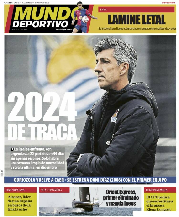 Portada de Mundo Deportivo Gipuzkoa (Espa&ntilde;a)