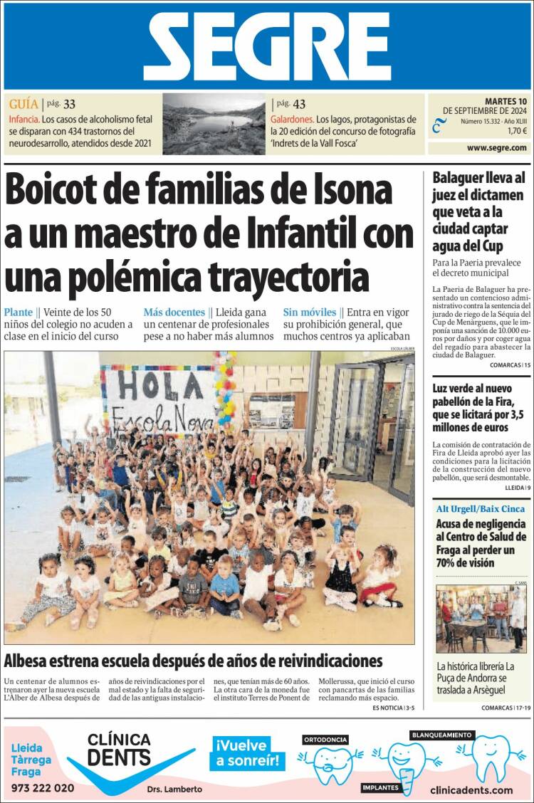 Portada de Segre  (Espa&ntilde;a)