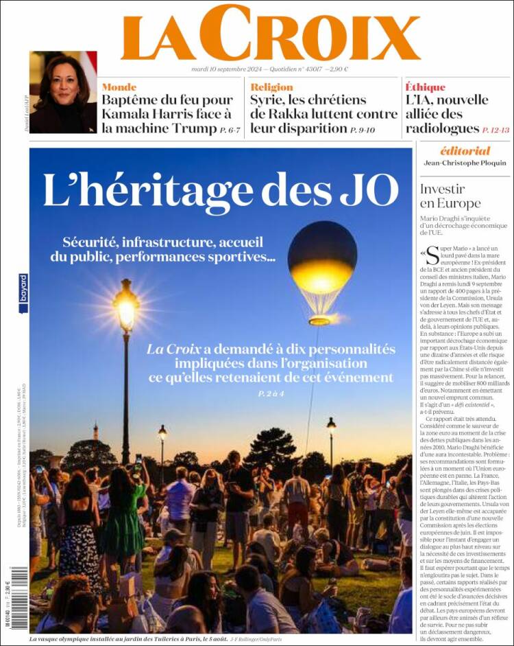 Portada de La Croix (Francia)