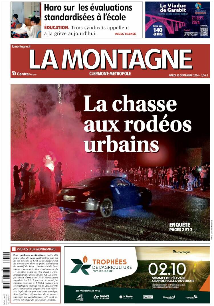 Portada de La Montagne (Francia)
