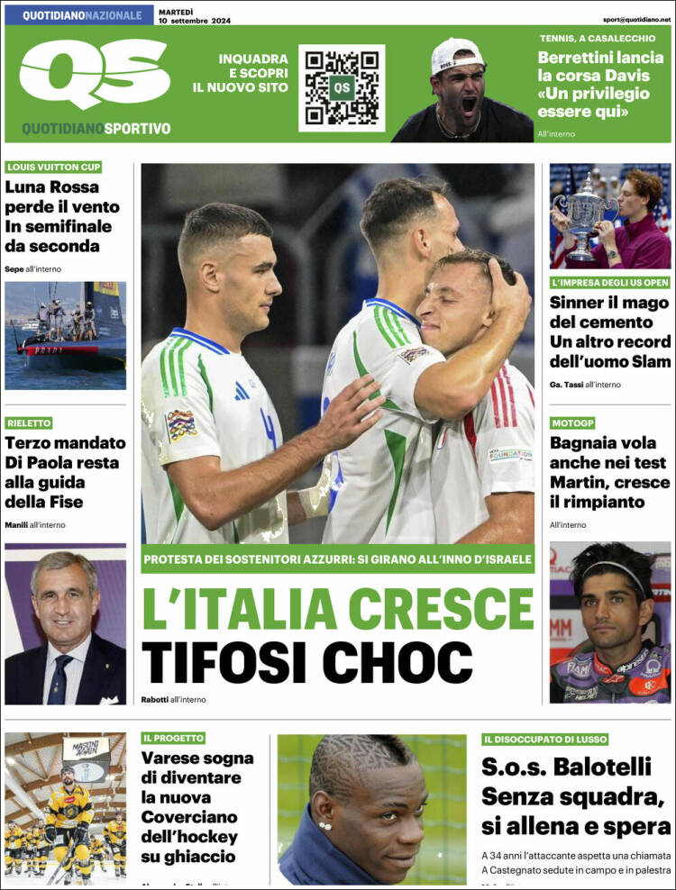 Portada de Quotidiano Sportivo (Italia)