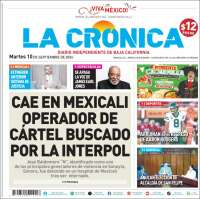 Portada de La Crónica de Baja California (México)