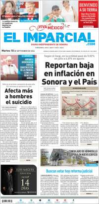 Portada de El Imparcial (México)