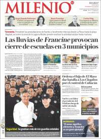 Portada de Milenio - Tamaulipas (México)