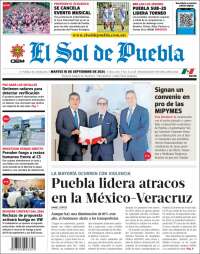 Portada de El Sol de Puebla (México)