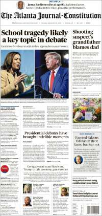 Portada de The Atlanta Journal-Constitution (USA)