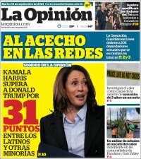 Portada de La Opinión (USA)