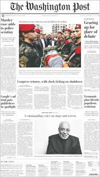 Portada de The Washington Post (USA)