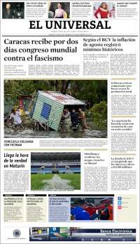 Portada de Universal (Venezuela)