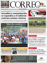 Portada de Correo Sur (Bolivia)