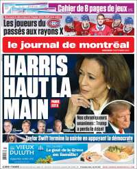 Portada de Le Journal de Montréal (Canadá)