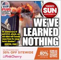 Portada de The Toronto Sun (Canadá)