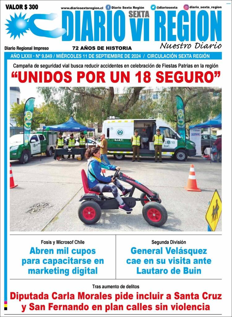 Portada de Diario VI Región (Chile)