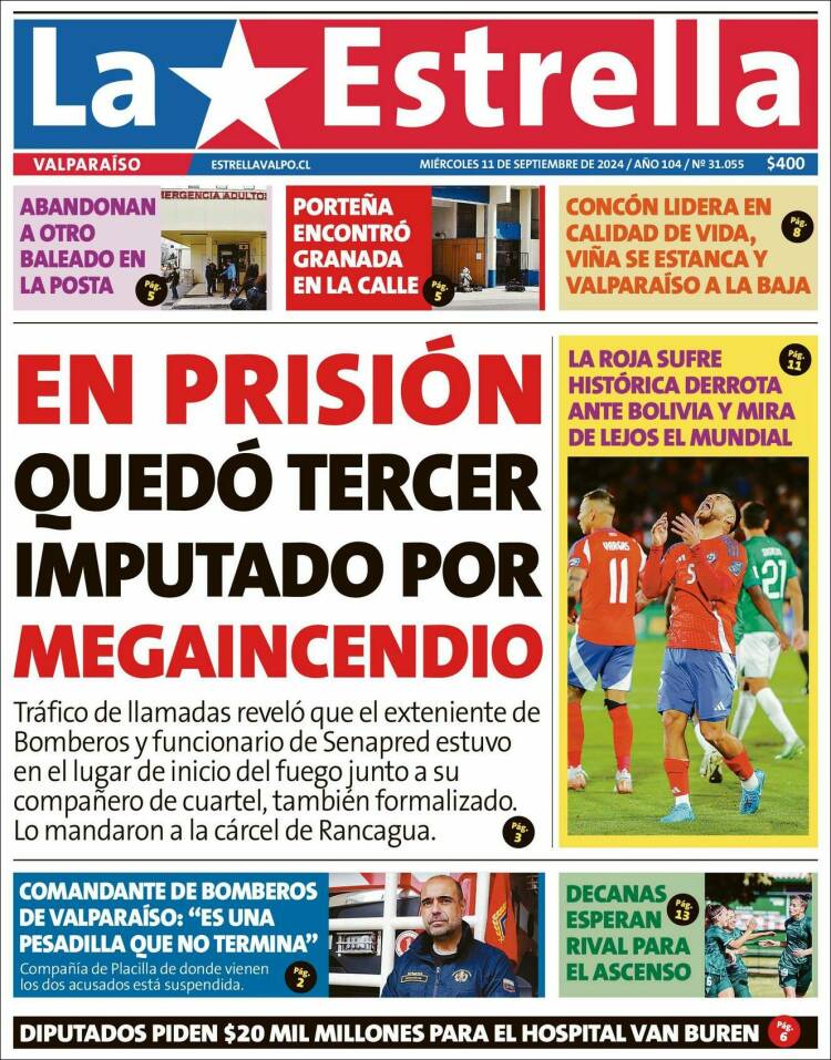 Portada de Estrella de Valparaiso (Chile)