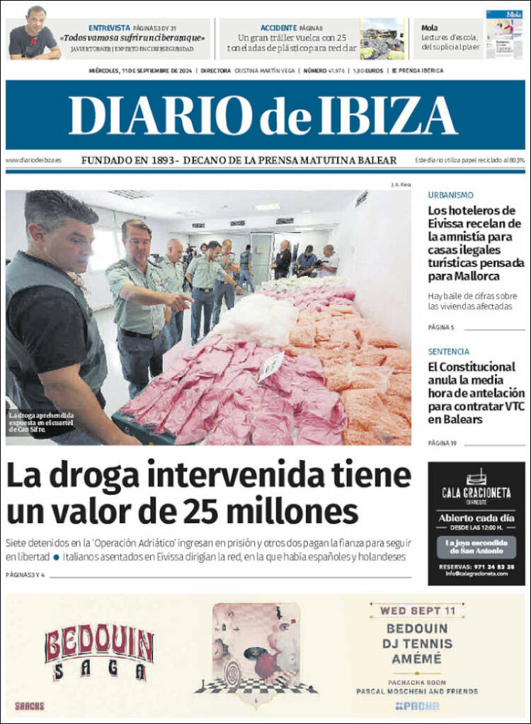Portada de Diario de Ibiza (Espa&ntilde;a)