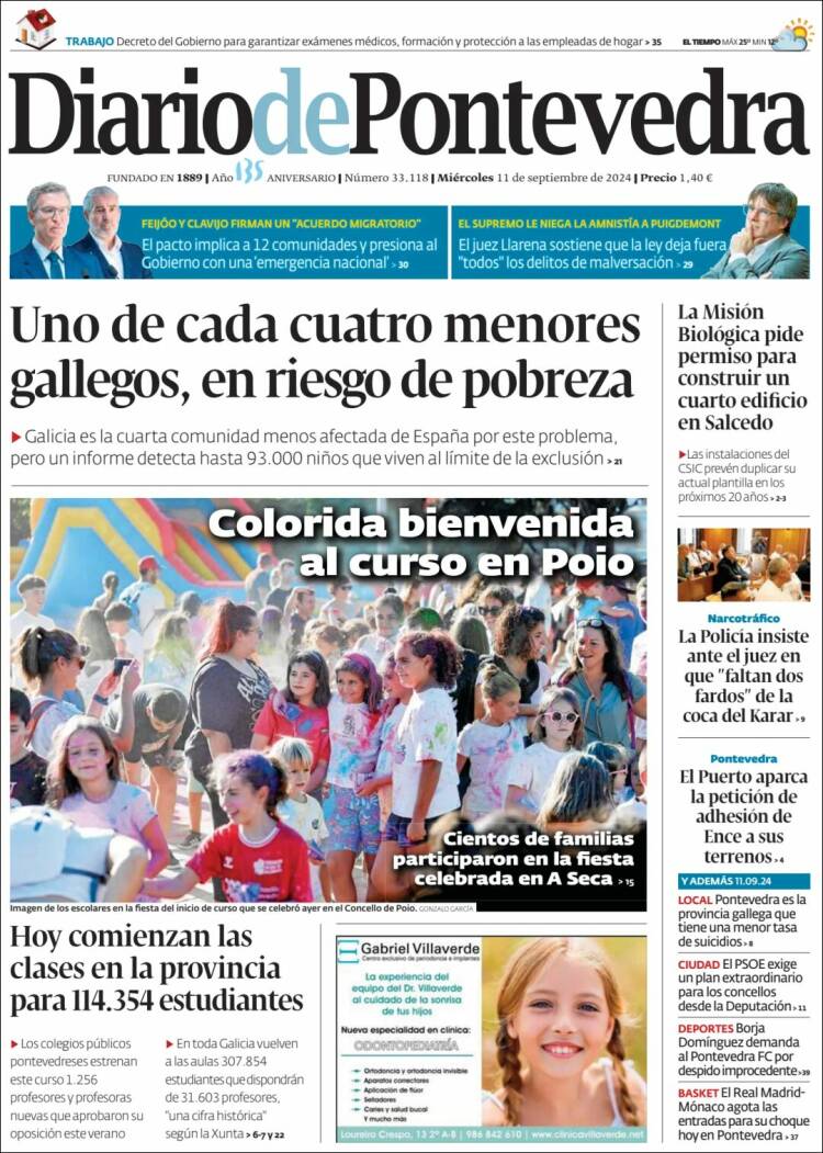 Portada de Diario de Pontevedra (Espa&ntilde;a)
