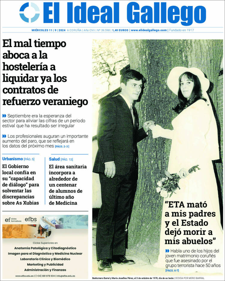 Portada de El Ideal Gallego (Espa&ntilde;a)