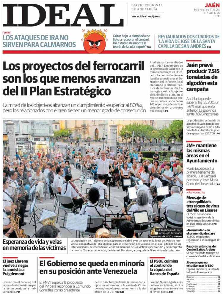 Portada de El Ideal de Jaén (Espa&ntilde;a)