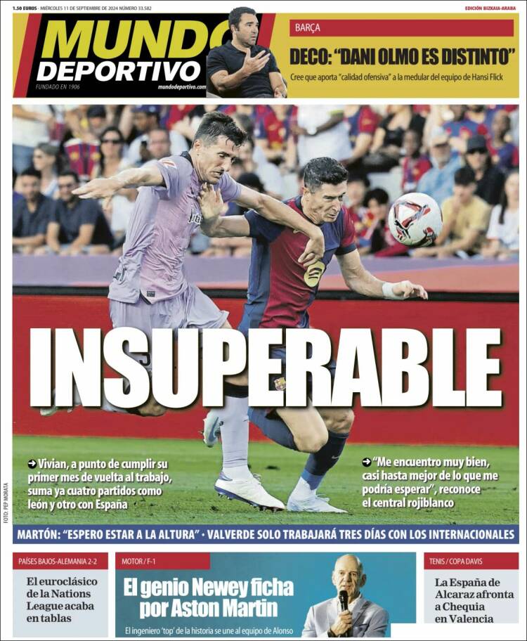 Portada de Mundo Deportivo Bizkaia (Espa&ntilde;a)