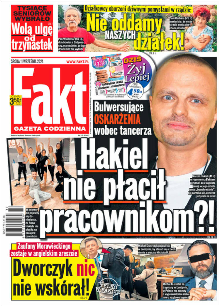 Portada de Fakt (Polonia)