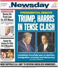 Portada de Newsday (USA)