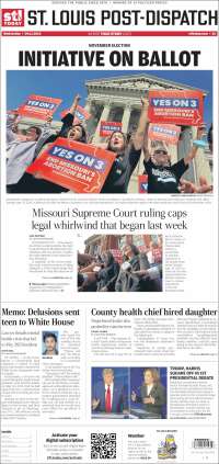 Portada de St. Louis Post-Dispatch (USA)