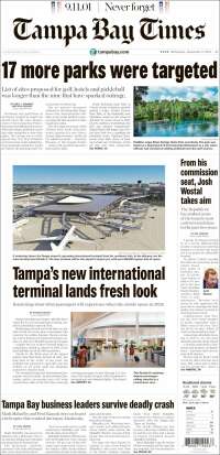 Portada de Tampa Bay Times (USA)