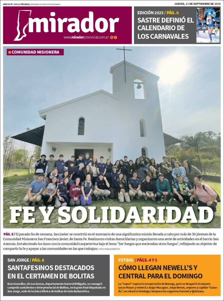 Portada de Mirador Provincial (Argentina)