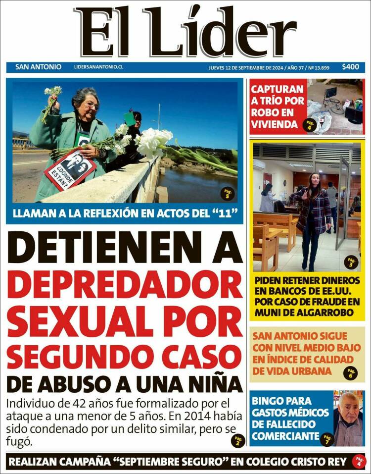 Portada de Lider de San Antonio (Chile)