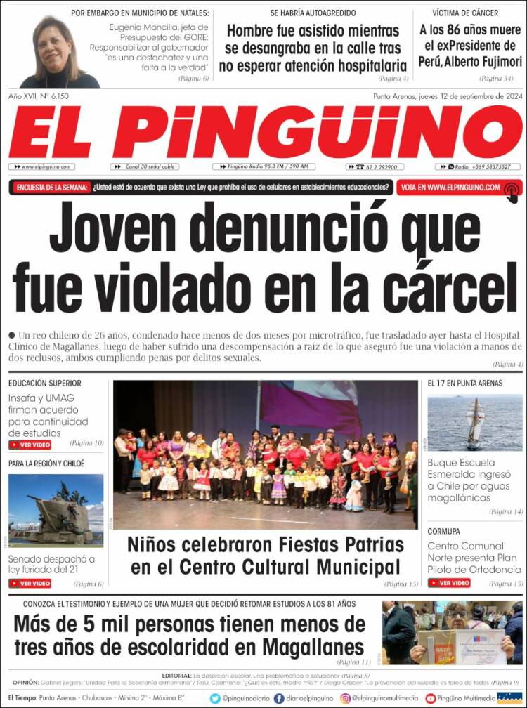 Portada de El Pingüino (Chile)