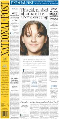 Portada de The National Post (Canadá)