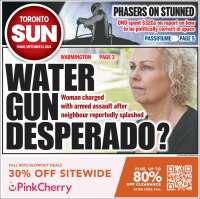 Portada de The Toronto Sun (Canadá)