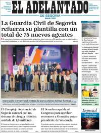 Portada de El Adelantado de Segovia (España)