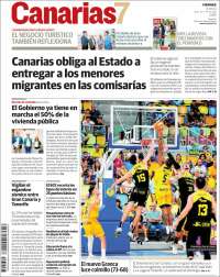 Portada de Canarias 7 (España)